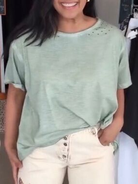 Relaxed Mint Short-Sleeve Women's Tee